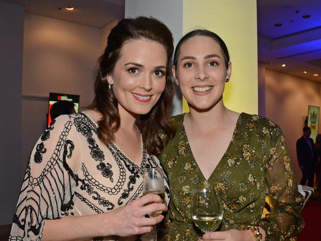 Dominique Loudon and Lauren Berndt at Gold Coast Titans Awards night at QT Resort, Surfers Paradise. Picture: Regina King