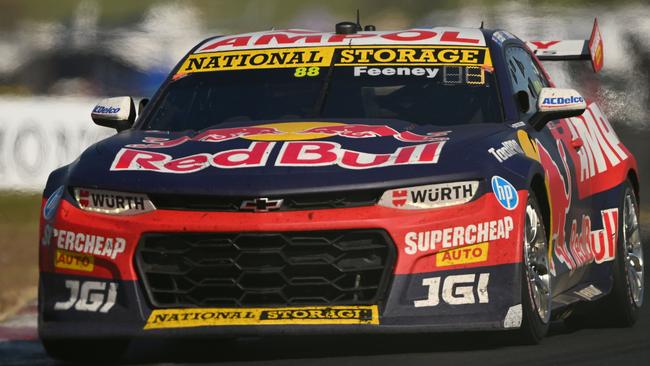 Feeney had to return to the garage. Picture: Morgan Hancock/Getty Images