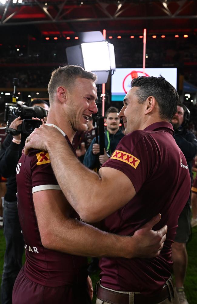 Billy Slater (R) faces a tough call on whether to drop his Origin captain Daly Cherry-Evans (R). Picture: Getty Images