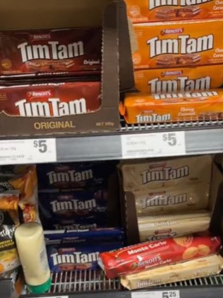 She was shocked about the TimTam variety. Picture: TikTok/@tiffanytchen