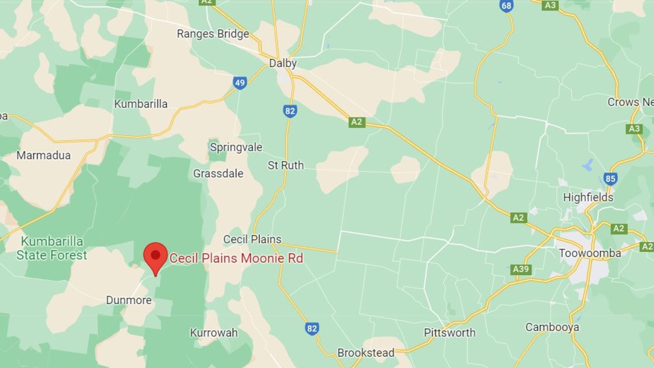 Residents near Cecil Plains Moonie Rd are being warned to stay informed as the fire intensifies. Picture: Google Maps.