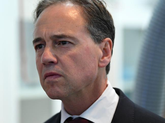 Health Minister Greg Hunt. Picture: AAP