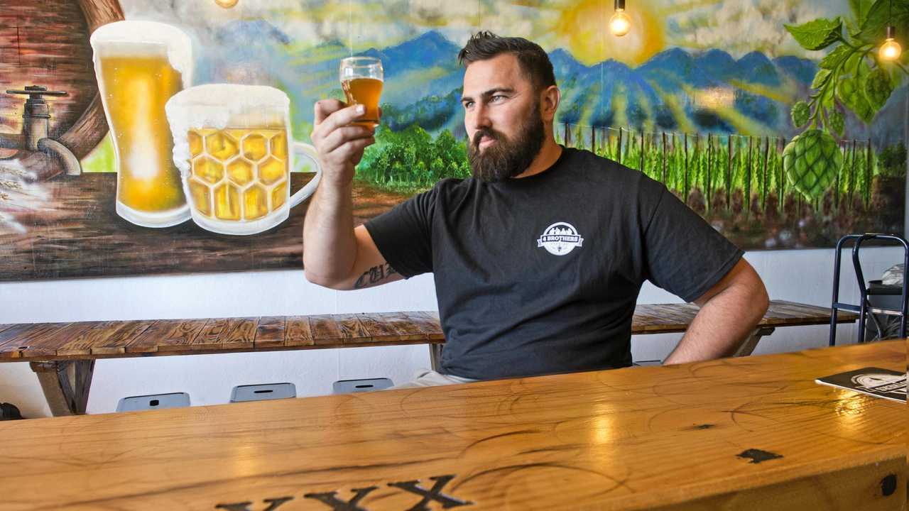 BEST BREWING:  Adrian Cubit looks forward to opening 4 Brothers Brewing in Brook St. . Picture: Nev Madsen