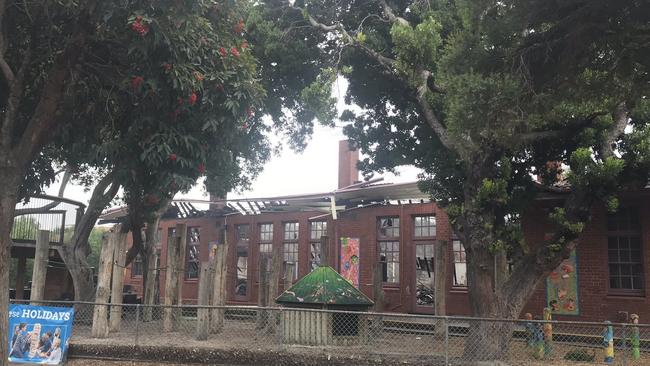 Sandringham Primary School is still standing after the blaze.