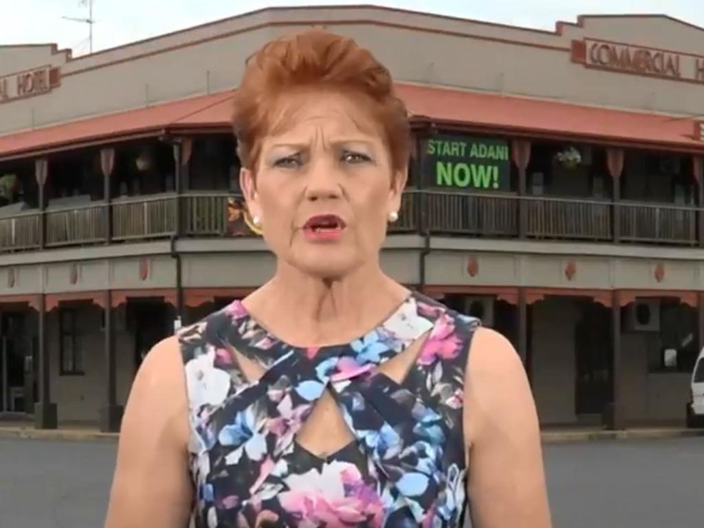 Pauline Hanson used the extinction of dinosaurs to back up her climate change claims. Picture: Today