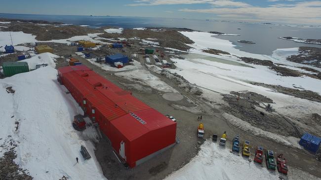 A photo of Casey Station taken from a UAV. Photo:Australian Antarctic Division