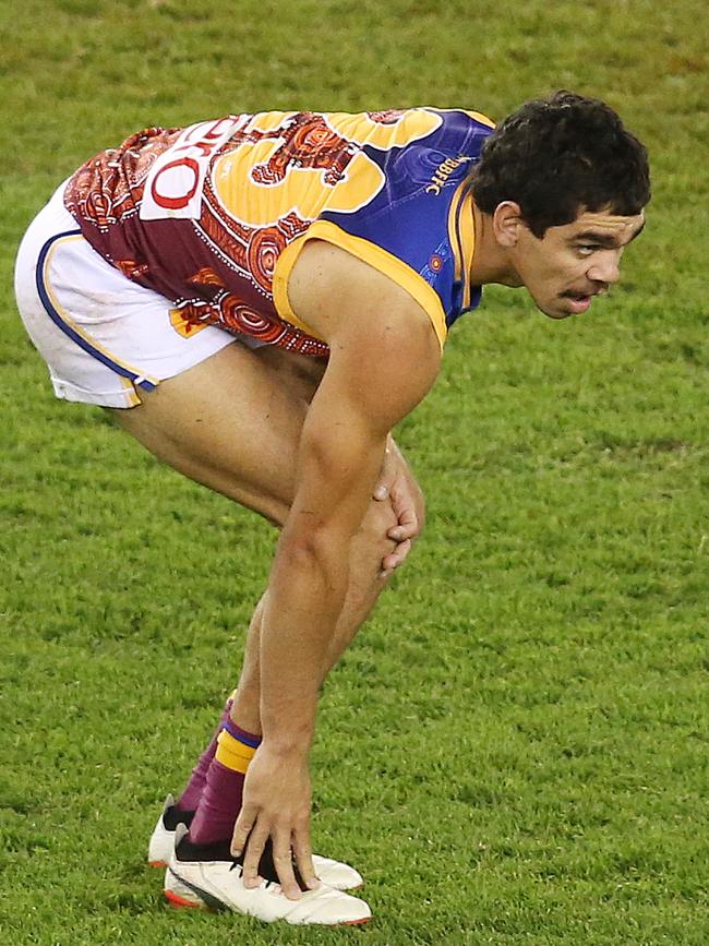 Charlie Cameron suffered a serious injury in Round 11 last year. Picture: Michael Klein