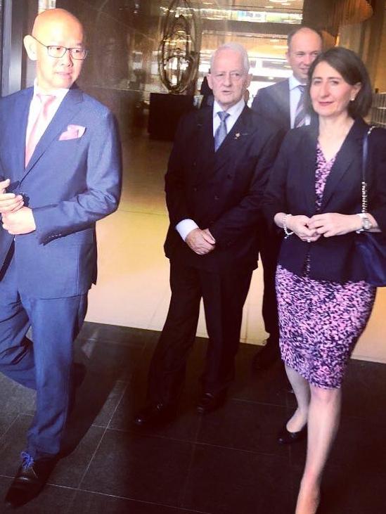 He also posted a photo with NSW Premier Gladys Berejiklian. Picture: Instagram/@iwansunito