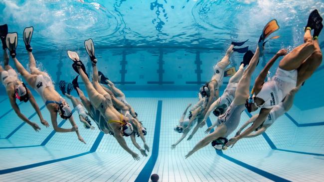 Victoria’s inaugural underwater rugby club is based in Box Hill. Photo: Marcia Riederer