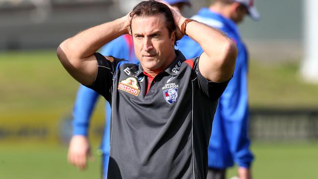 Western Bulldogs coach Luke Beveridge at Whitten Oval Picture: Mark Wilson