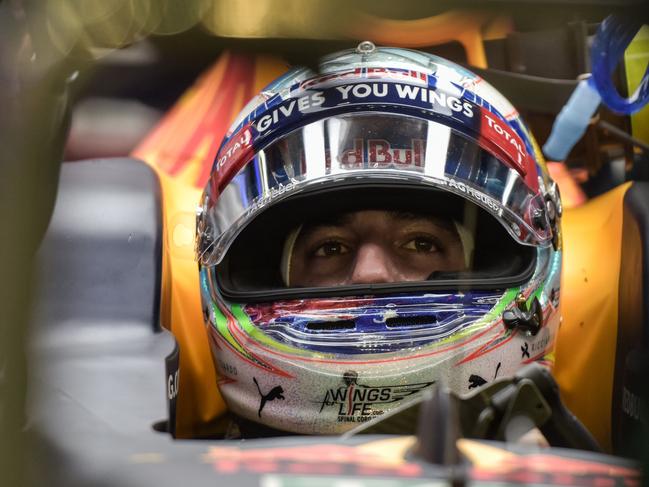 Red Bull Racing's Australian driver Daniel Ricciardo during a practice session ahead of last year’s SINGAPORE GRAND PRIX. Picture: Anthony Wallace/AFP.