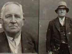 Arthur Collis as an older man. Year 1940 (He was by then a career criminal). Sourced from Public Record Office Victoria: Central Register of Male Prisoners, VPRS 515.