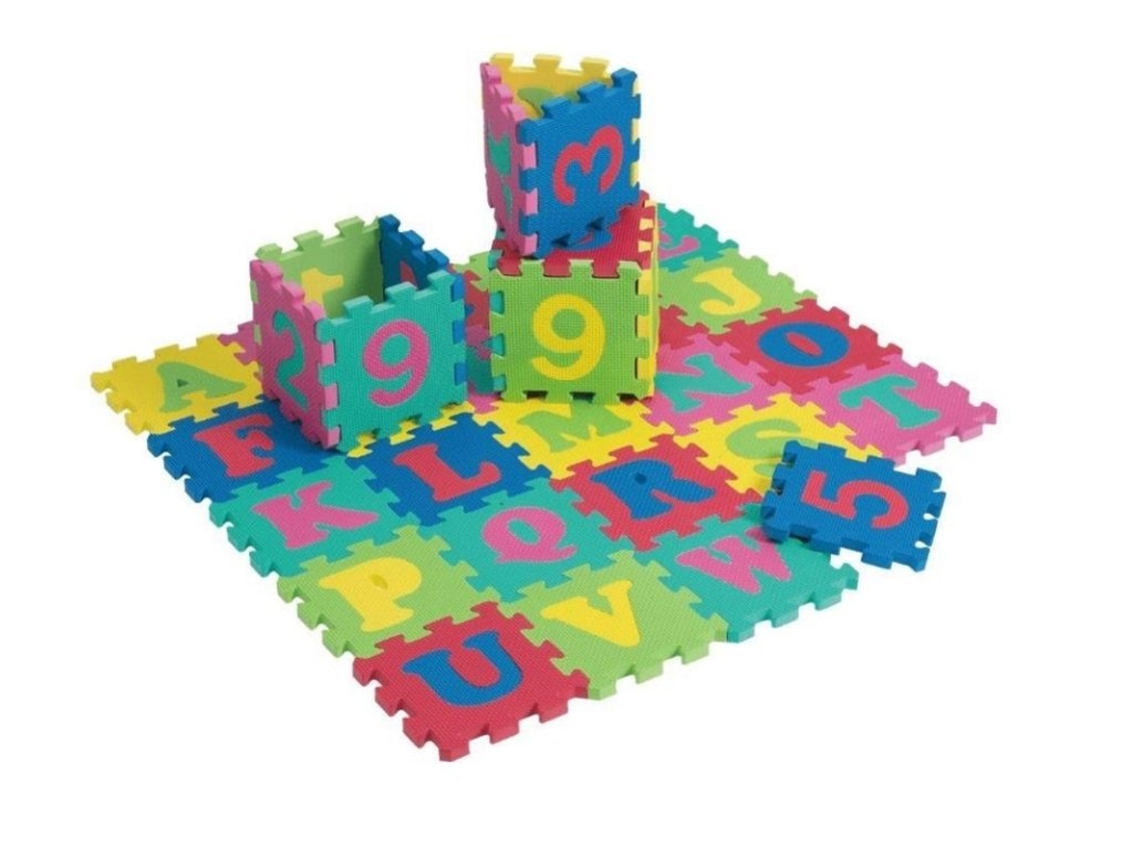Foam Mats Alphabet &amp; Numbers Puzzle Small 36 Piece