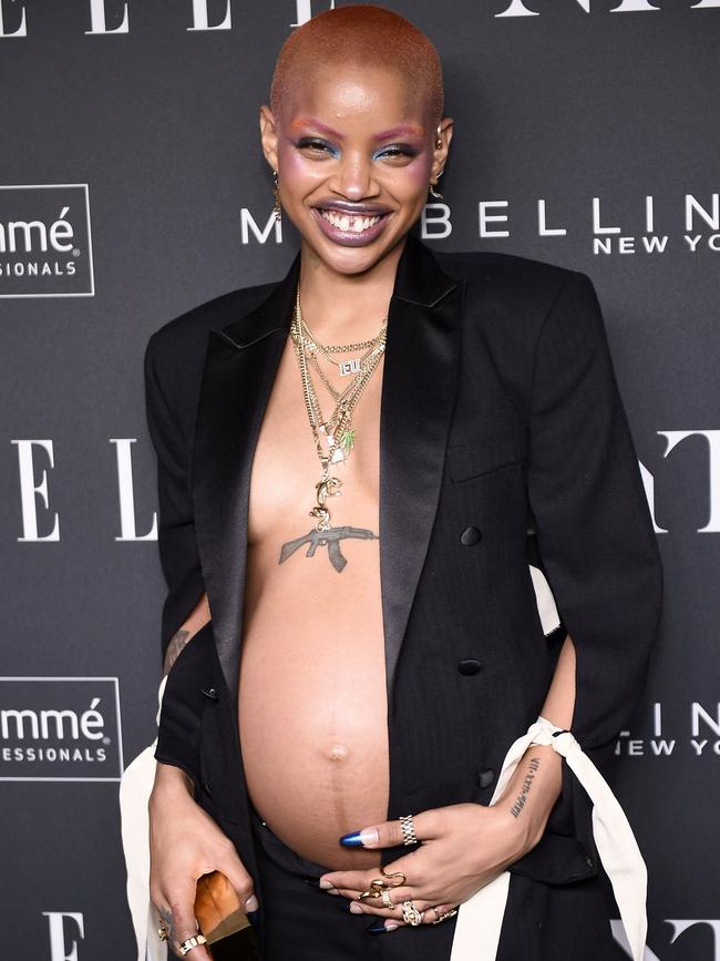 US model Slick Woods attends the NYFW Kick-Off Party. Picture: AFP