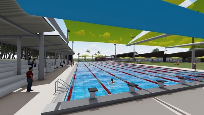 An artist impression previously released of the new pool.