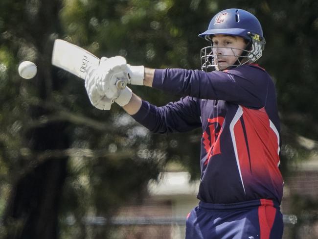 Premier Cricket: Dandenong v Casey South Melbourne. Dandenong batsman Brett Forsyth. Picture: Valeriu Campan