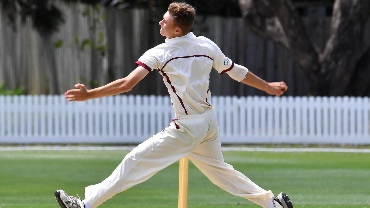 Toombul bowler Tom Balkin Club. Picture, John Gass