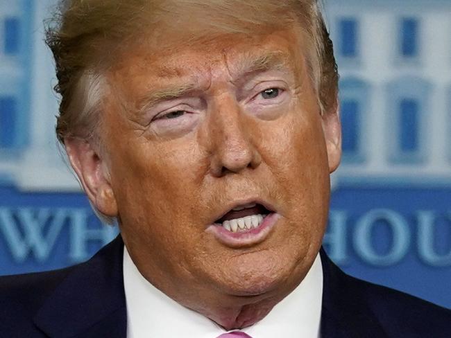 President Donald Trump speaks about the coronavirus during a news conference in the Brady Press Briefing Room of the White House, Wednesday, Feb. 26, 2020, in Washington. (AP Photo/Evan Vucci)