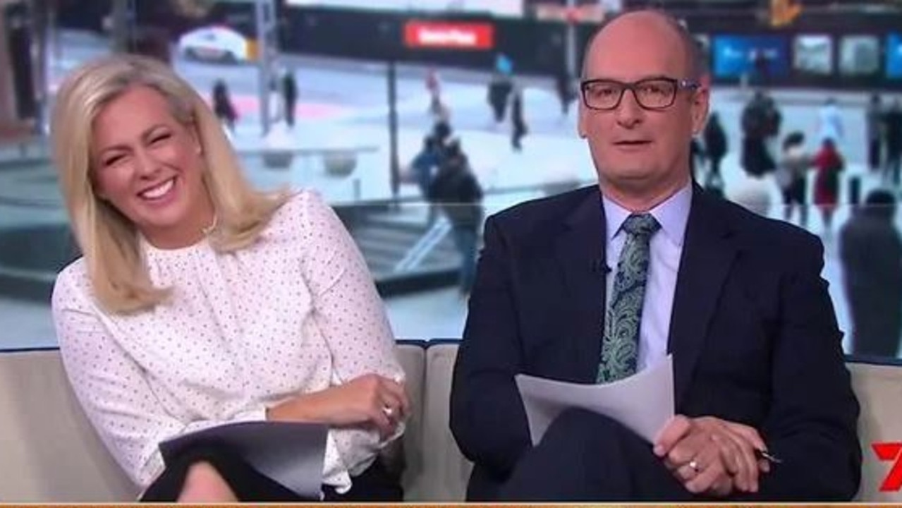 Sam Armytage and David Koch over on Seven’s Sunrise.