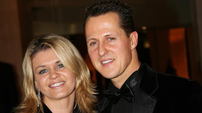 MONTE CARLO, MONACO - DECEMBER 08:  Michael Schumacher of Germany, seven time Formula One World Champion, and wife Corinna attend the 2006 FIA Gala Prize Giving Ceremony held at the Salle des Etoiles Sporting Club on December 8, 2006 in Monte Carlo, Monaco.  (Photo by FIA via Getty Images)