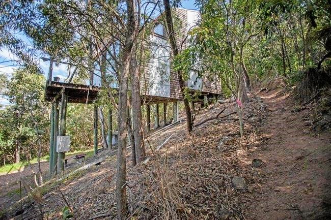 Accessing the house involves a steep walk. Picture: Contributed