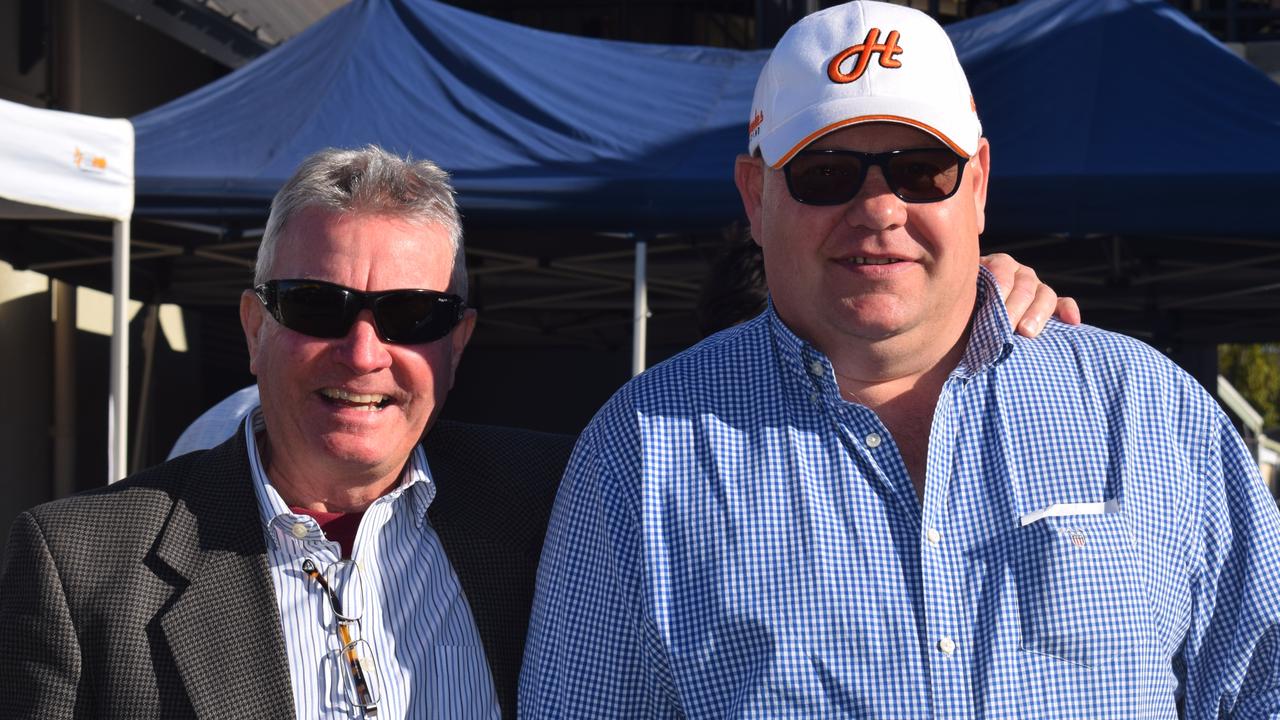 The Gympie Turf Club was packed full of happy punters as the region enjoyed its first ever TAB race meeting on Saturday, June 19, 2021: Bruce Rolls and Rob Broughton.