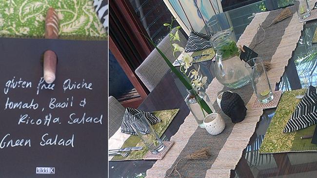 An example of the lunch menu.