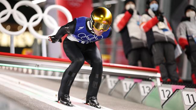 Manuel Fettner was also disqualified. (Photo by Lars Baron / POOL / AFP)