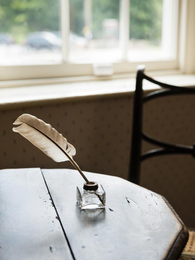 Jane Austen's writing table at Jane Austen's House Museum, Chawton. Picture: Imagefolk