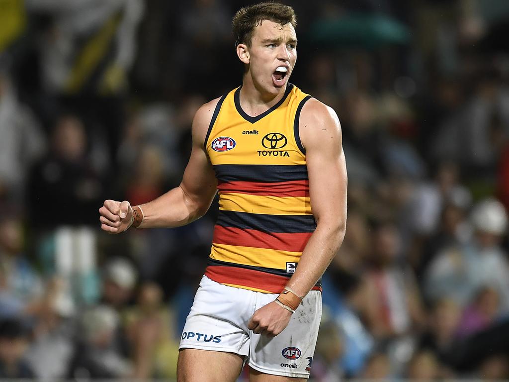 For Burgess, Riley Thilthorpe has been the Crows’ biggest surprise packet. Picture: AFL Photos/Getty Images