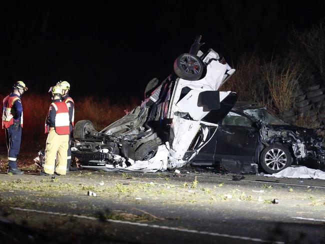 A 25-year-old man has died in a two-vehicle crash in Campbelltown. Picture: Steve Tyson