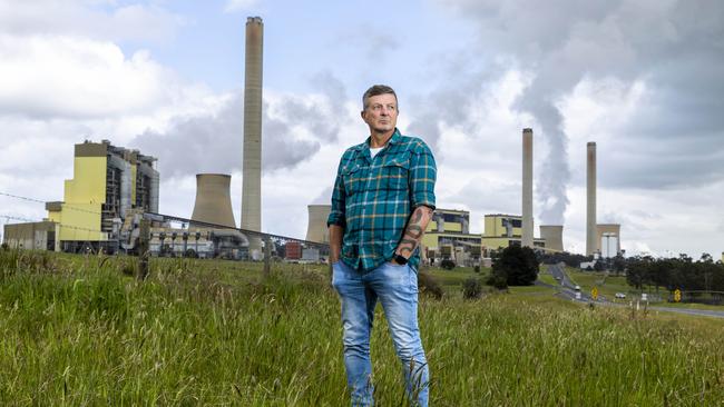 Latrobe Valley power station worker Tony Wolfe near Loy Yang power station in Gippsland. Picture: Aaron Francis