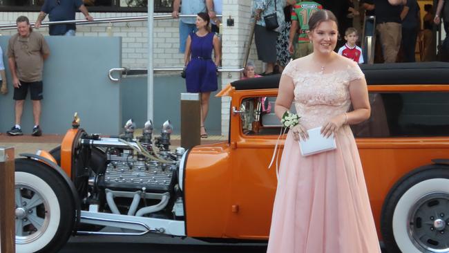 Students celebrating the Urangan State High School formal.