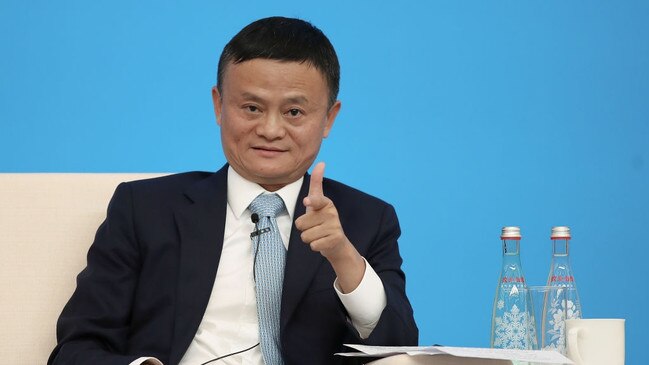 Alibaba Chairman Jack Ma in 2018 when his business was flourishing. Picture: Lintao Zhang/Getty Images