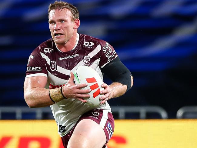 Manly's Matt Lodge is off contract at the end of this season. Picture: NRL Imagery