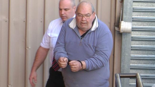 Peter Dansie outside Adelaide Magistrates Court. Picture: Nine News