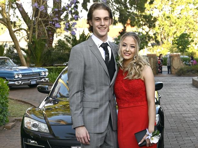 Katelyn Edwards and her partner Brock Yarrow.  Students from The Flexi School celebrated their graduation with a formal at Gips.