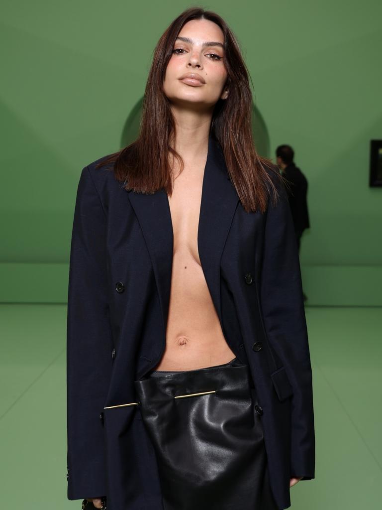 Ratajkowski at the Loewe Womenswear Fall/Winter 2024-2025 show in Paris, on March 1. Picture: Pascal Le Segretain/Getty Images for Loewe