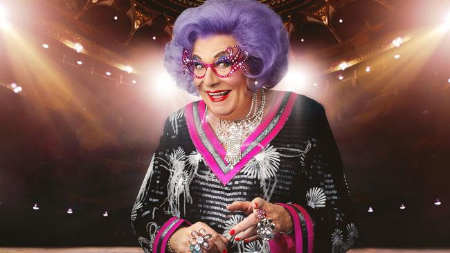 Barry Humphries as Dame Edna Everage.