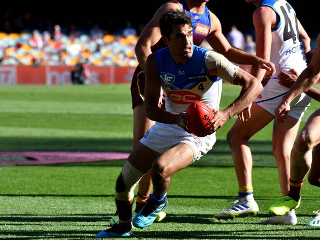 Gold Coast Suns player Jack Martin playing against Brisbane in Round 19 of the NEAFL at the Gabba on Saturday, August 10. Picture credit: Sharon Vella/NEAFL.