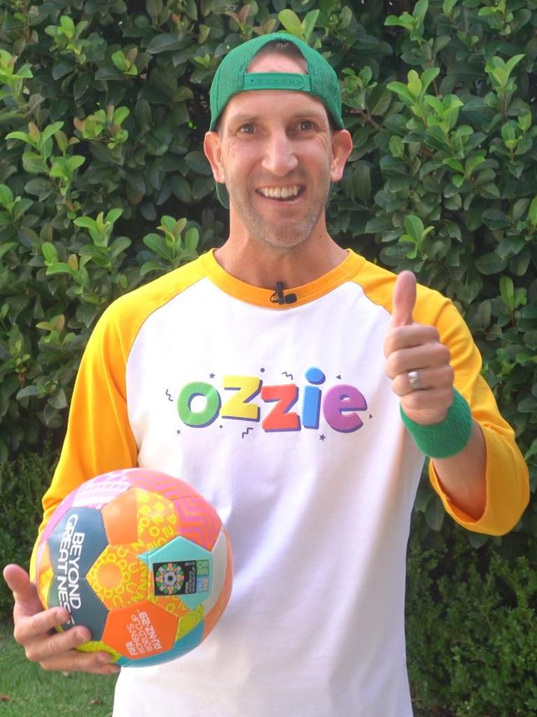 The Aussie dad has completed the longest dribbling of a soccer ball. Picture: Supplied