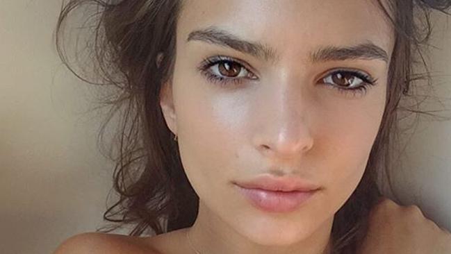 Emily Ratajkowski snaps a nude selfie. Picture: Instagram