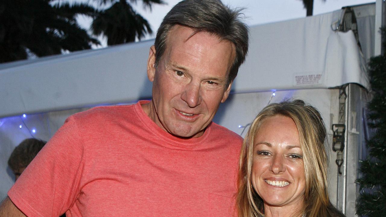 Sam Newman with Amanda Brown.