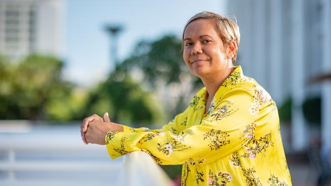 The Northern Territory's new Attorney-General Selena Uibo at Parliament House in Darwin. Picture: Che Chorley