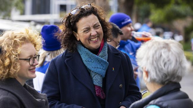 Independent candidate for Kooyong Monique Ryan raised the alarm about Covid voters. (Photo by Daniel Pockett/Getty Images)