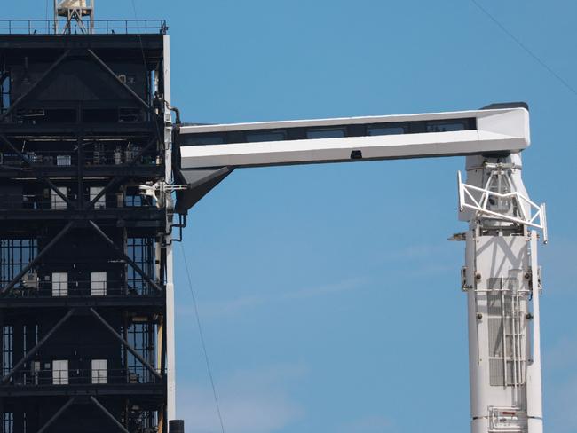 SpaceX's Polaris Dawn Falcon 9 rocket sits at the ready.