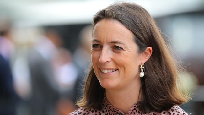 SYDNEY, AUSTRALIA - MARCH 25: Trainer Annabel Neasham smiles prior to Race 4 Furphy Neville Sellwood Stakes during Sydney Racing at Rosehill Gardens on March 25, 2023 in Sydney, Australia. (Photo by Jeremy Ng/Getty Images)