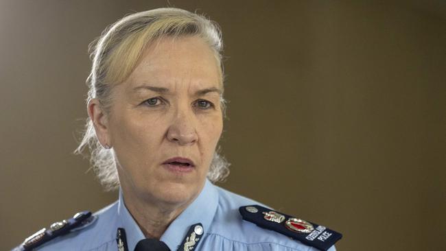 Police Commissioner Katarina Carroll. Picture: Sarah Marshall