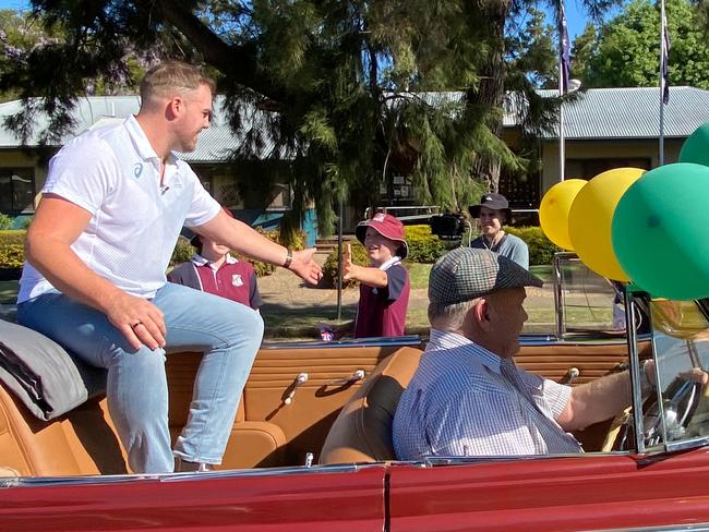 Southern Downs Olympic hero Matthew Denny welcomed home