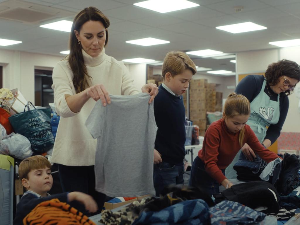 Prince George, Princess Charlotte and Prince Louis were hands-on at the launch. Picture: Kensington Palace/YouTube